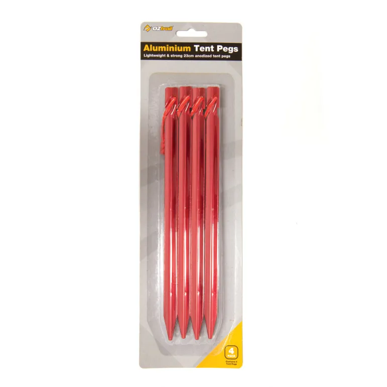 Anodized Aluminum Peg 23cm 4 Pack