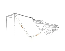 Awning Side Wall 2.5m - BlockOut