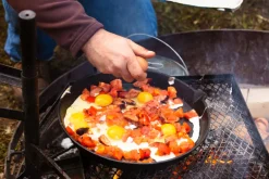 25cm Round Frying Pan Solid Handle