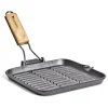 24cm Square Grill Frypan Folding Handle
