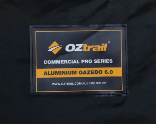 Commercial Pro Aluminium 6.0 Gazebo - Black