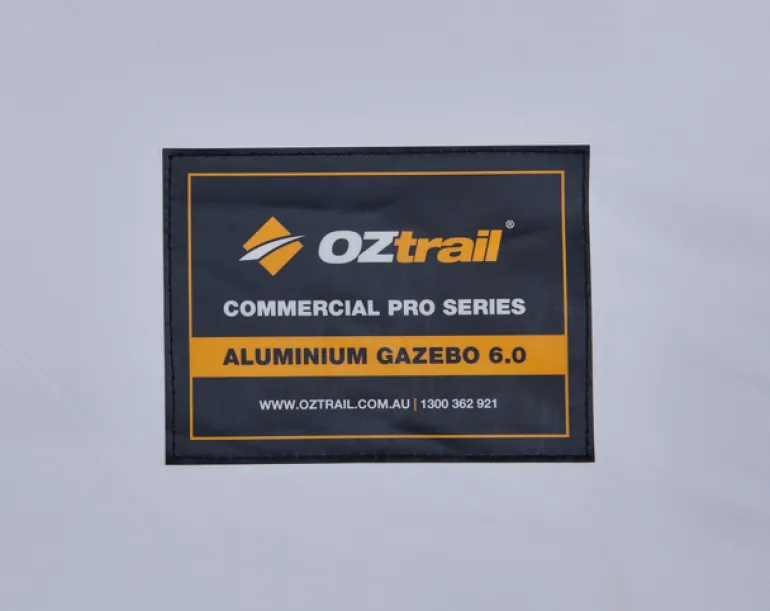 Commercial Pro Aluminium 6.0 Gazebo - White