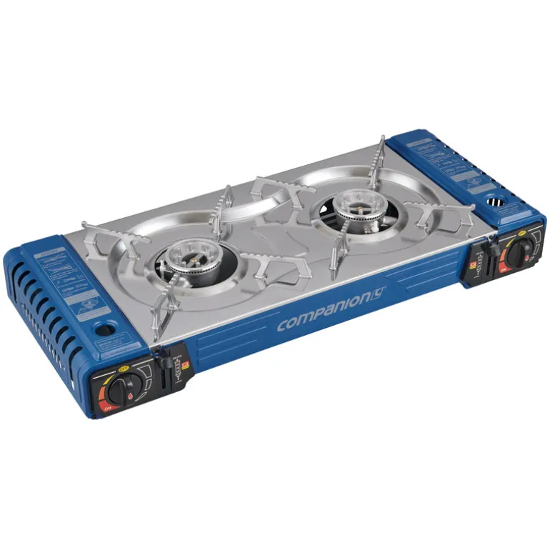Double Butane Stove with Hotplate