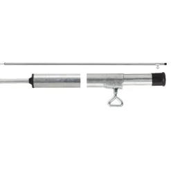 Galvanised Tent Pole with Tee Nut - 230CM