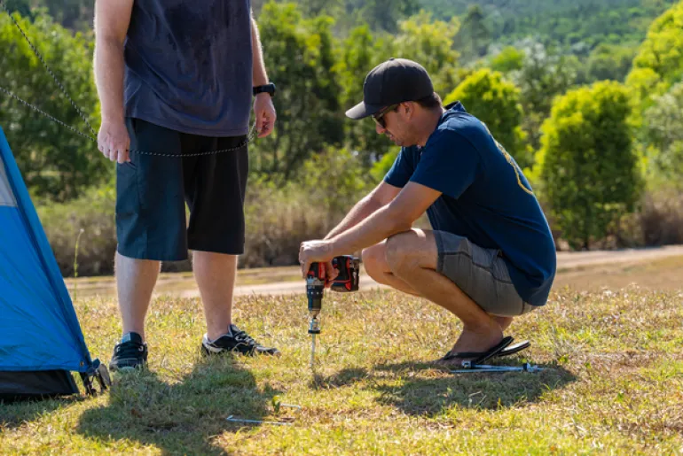 Hex Peg 'Hook Top' Drillable Tent Peg