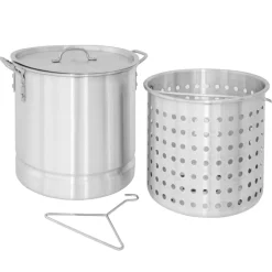 30L Aluminium Stockpot & Basket