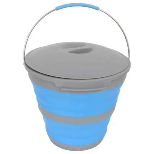 Popup Bucket With Lid 10L Blue