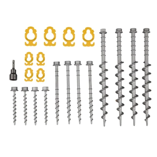 Screw-In Aluminium Peg Kit 22 Piece
