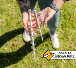 Screw-In Aluminium Peg Medium 20cm